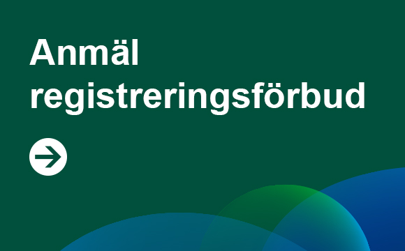 Anmäl registreringsförbud